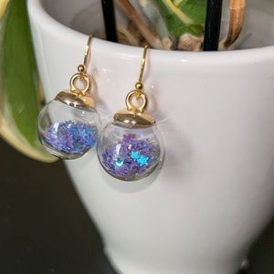 Lavender Wishing Ball Earrings